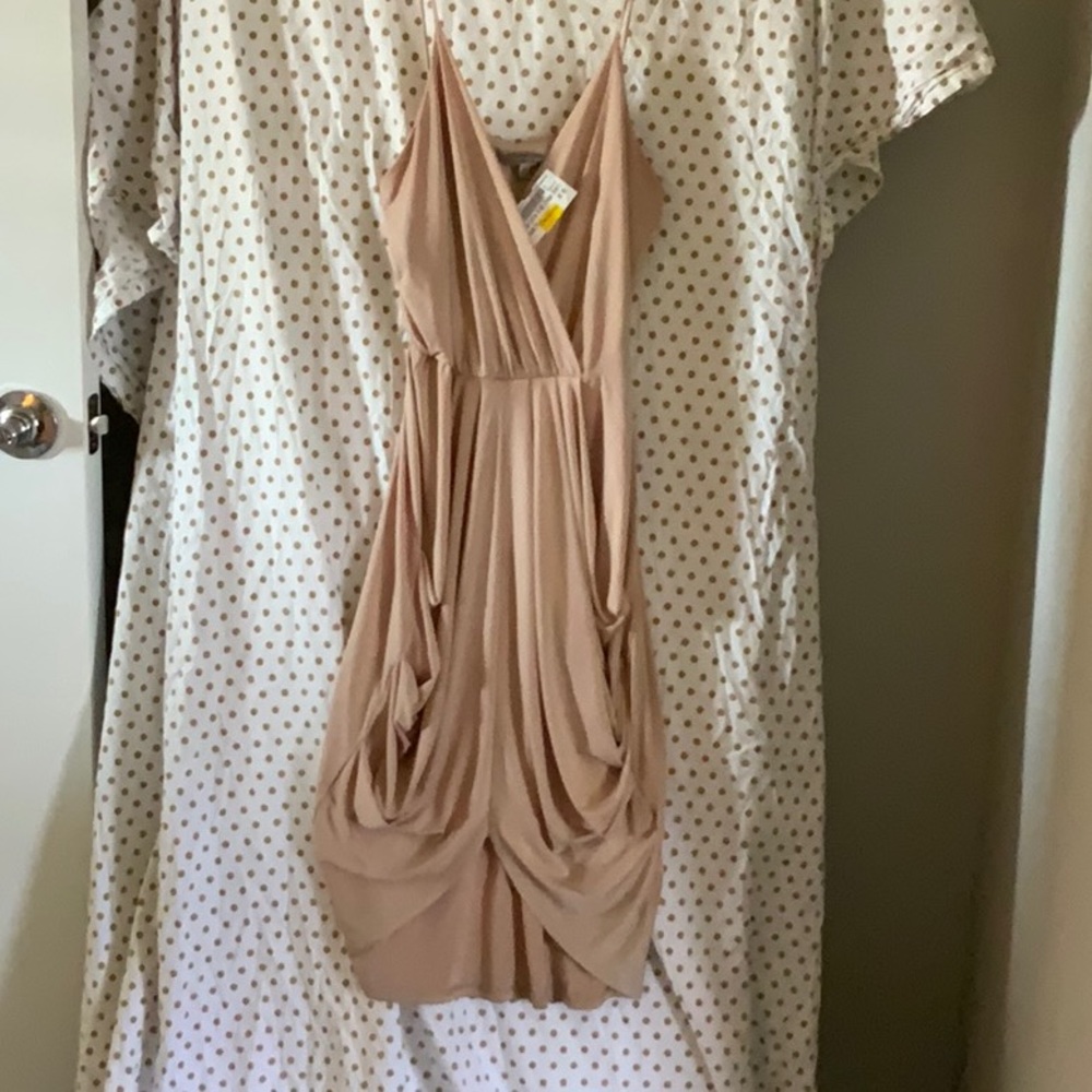 Tan bodycon dress